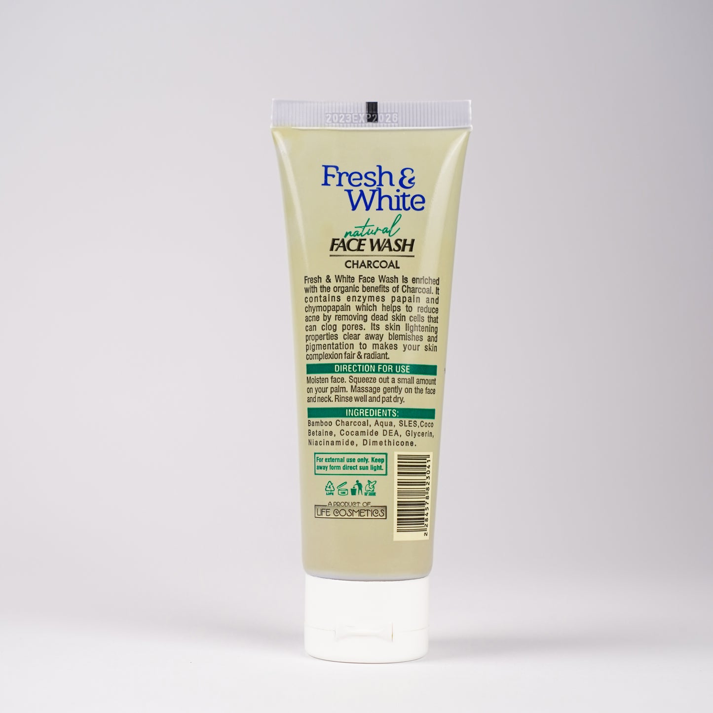 Fresh & White Face Wash – Charcoal Detox